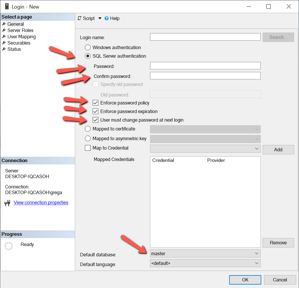 Методы авторизации SQL Server, логины и пользователи базы данных | SQL-Ex  blog